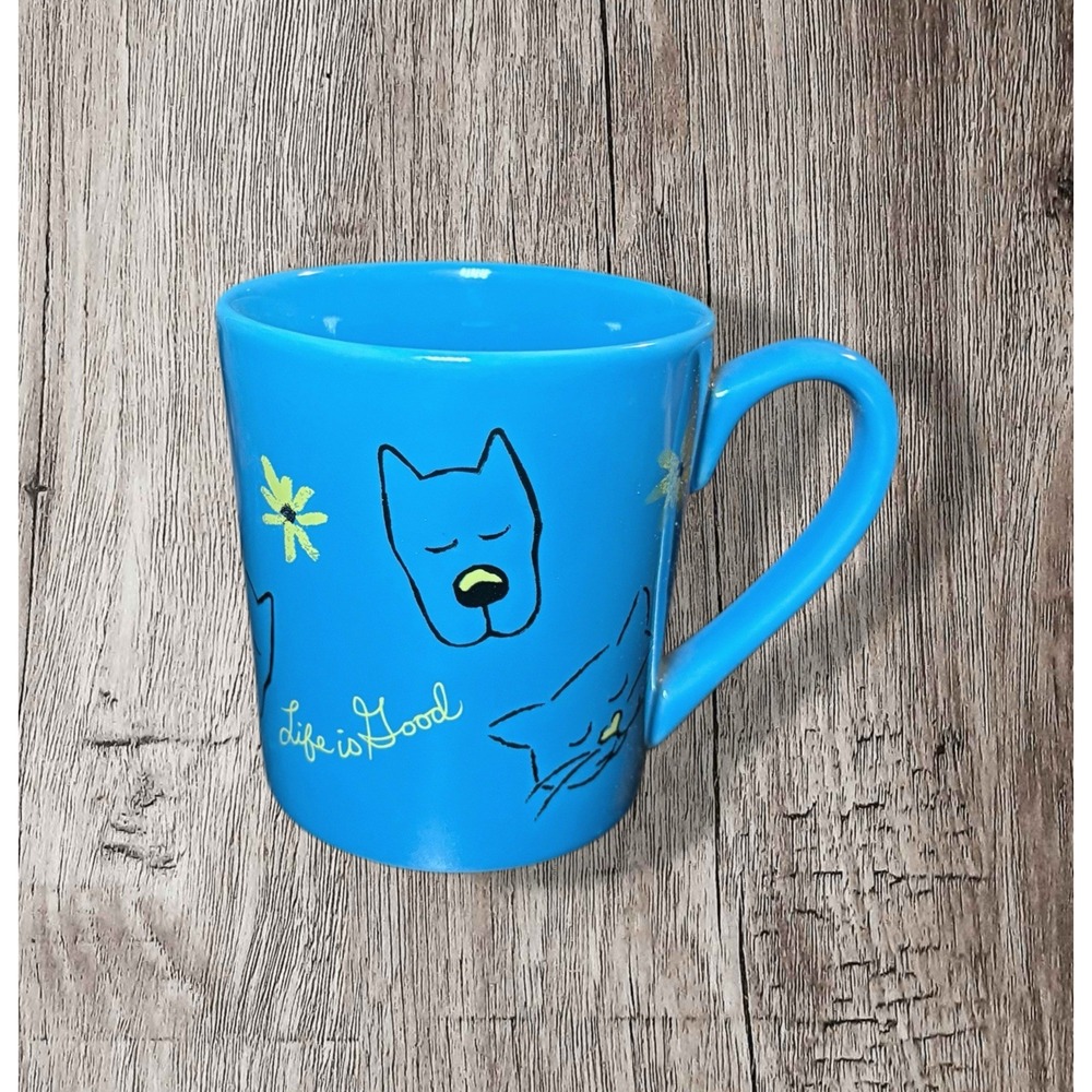 Life is Good Dog and Cat Mug